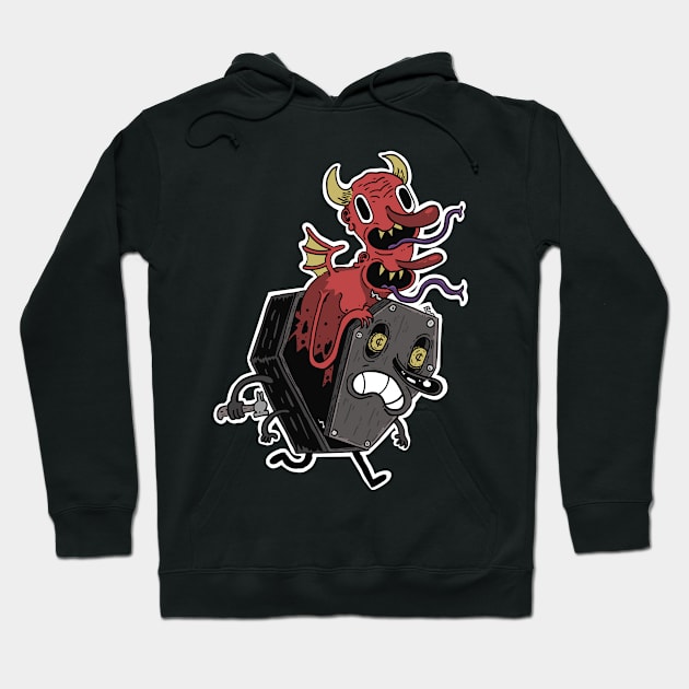 Coffin' up Demons (color) Hoodie by gr8g0rys